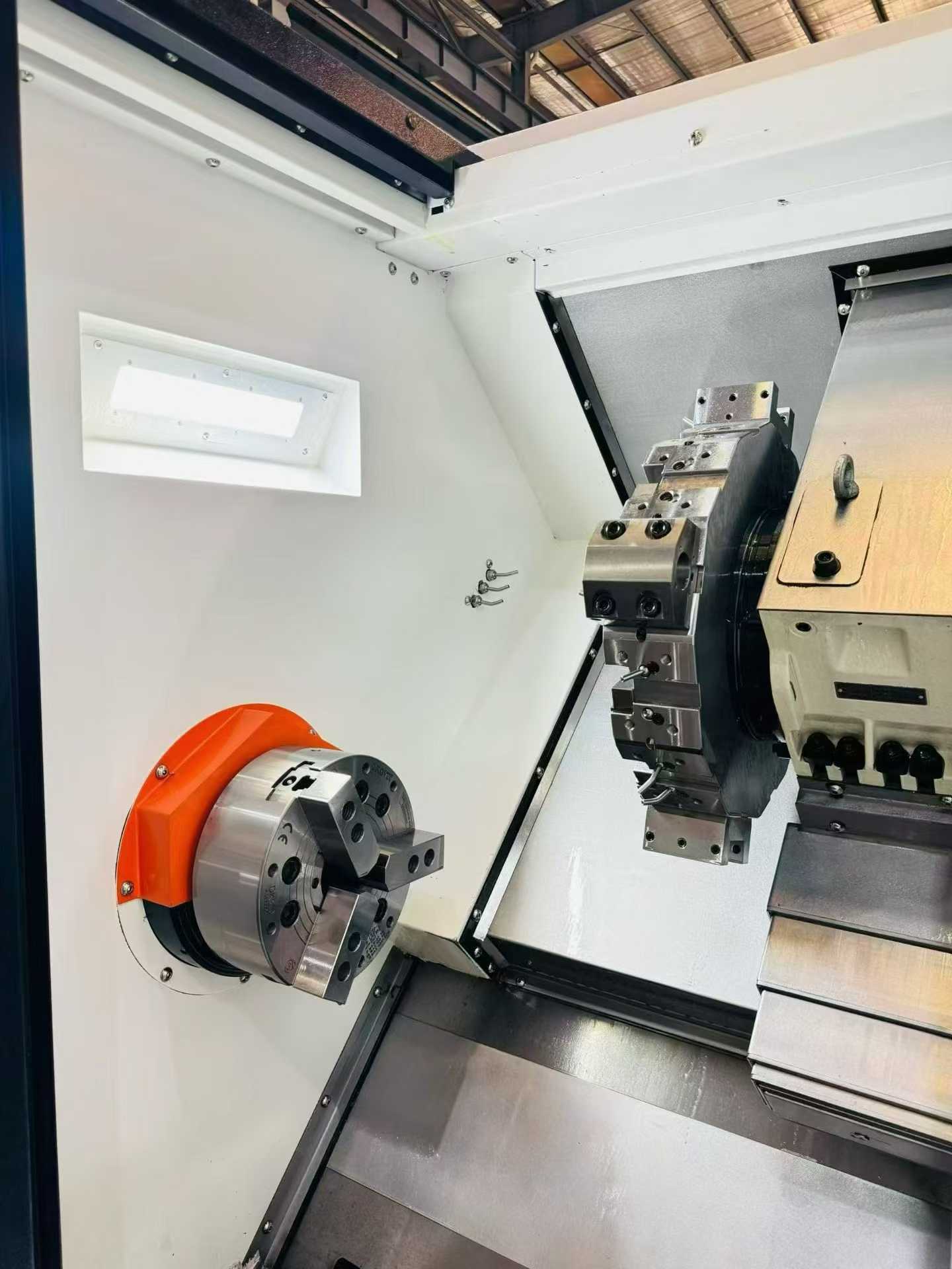 Used Shengong TK 500 B Slant-Bed Turret-Type CNC Lathe with GSK 988 photo 6
