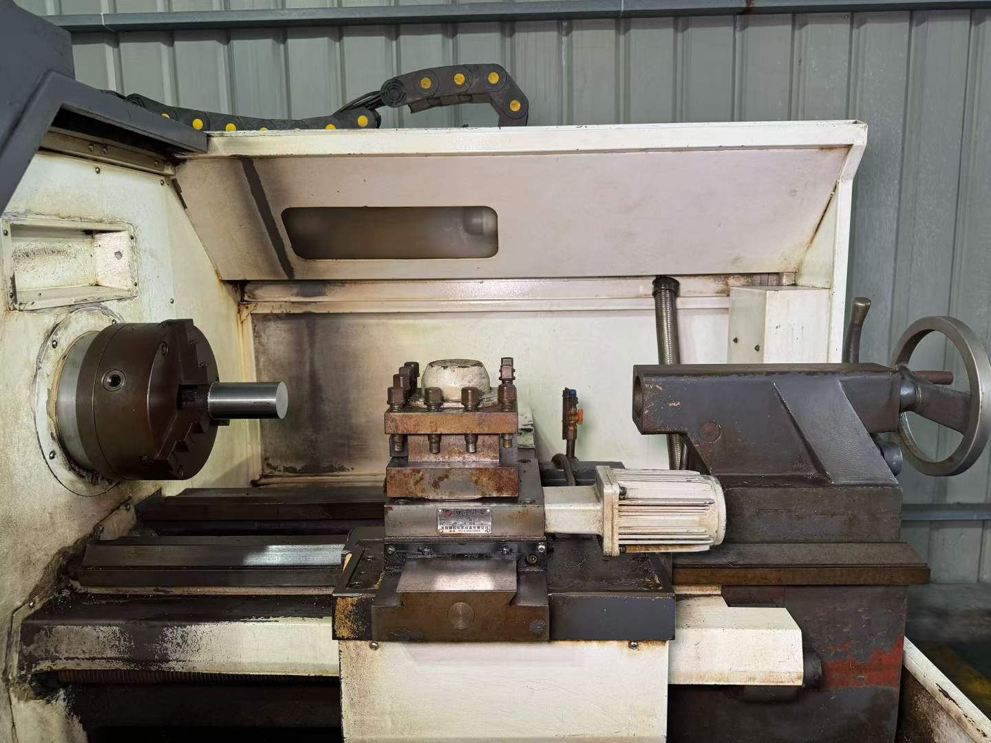 Used Shengong CK 6140 B CNC Horizontal Lathe with GSK 980 TB 3 Control photo 3