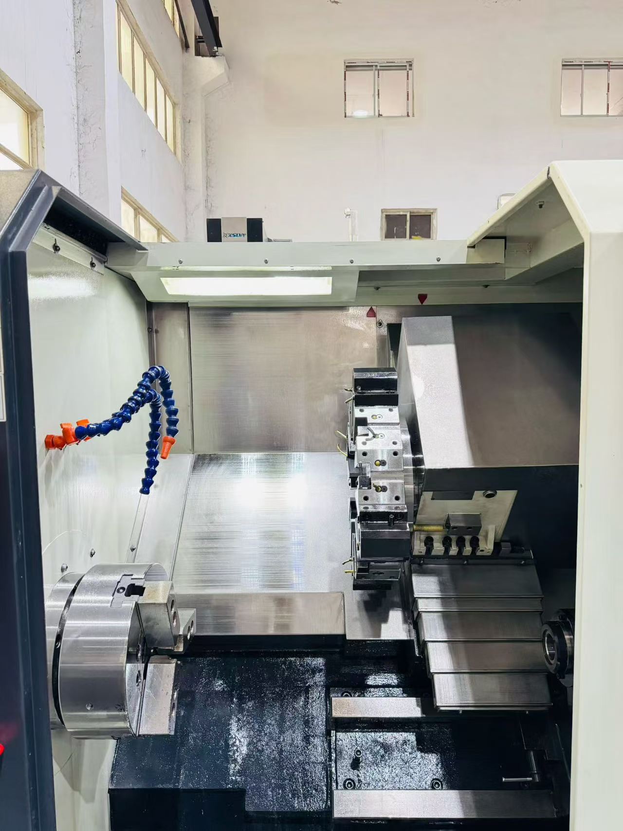Used Baoji CK 6560 AB Slant-Bed Turret-Type CNC Lathe with GSK 988 Control photo 3