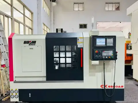 Used Baoji CK 6560 AB Slant-Bed Turret-Type CNC Lathe with GSK 988 Control