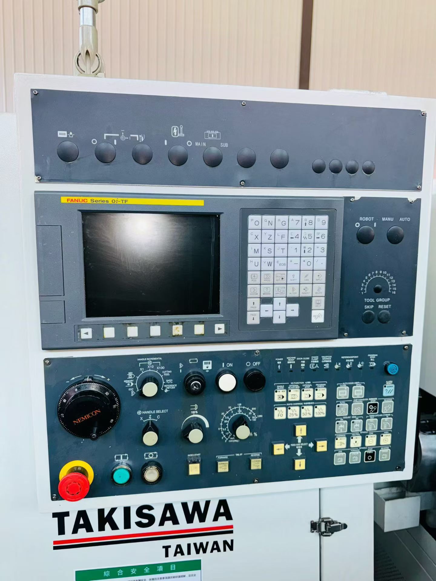 Used Takisawa NEX-108 CNC Horizontal Lathe with FANUC 0i-TF photo 3