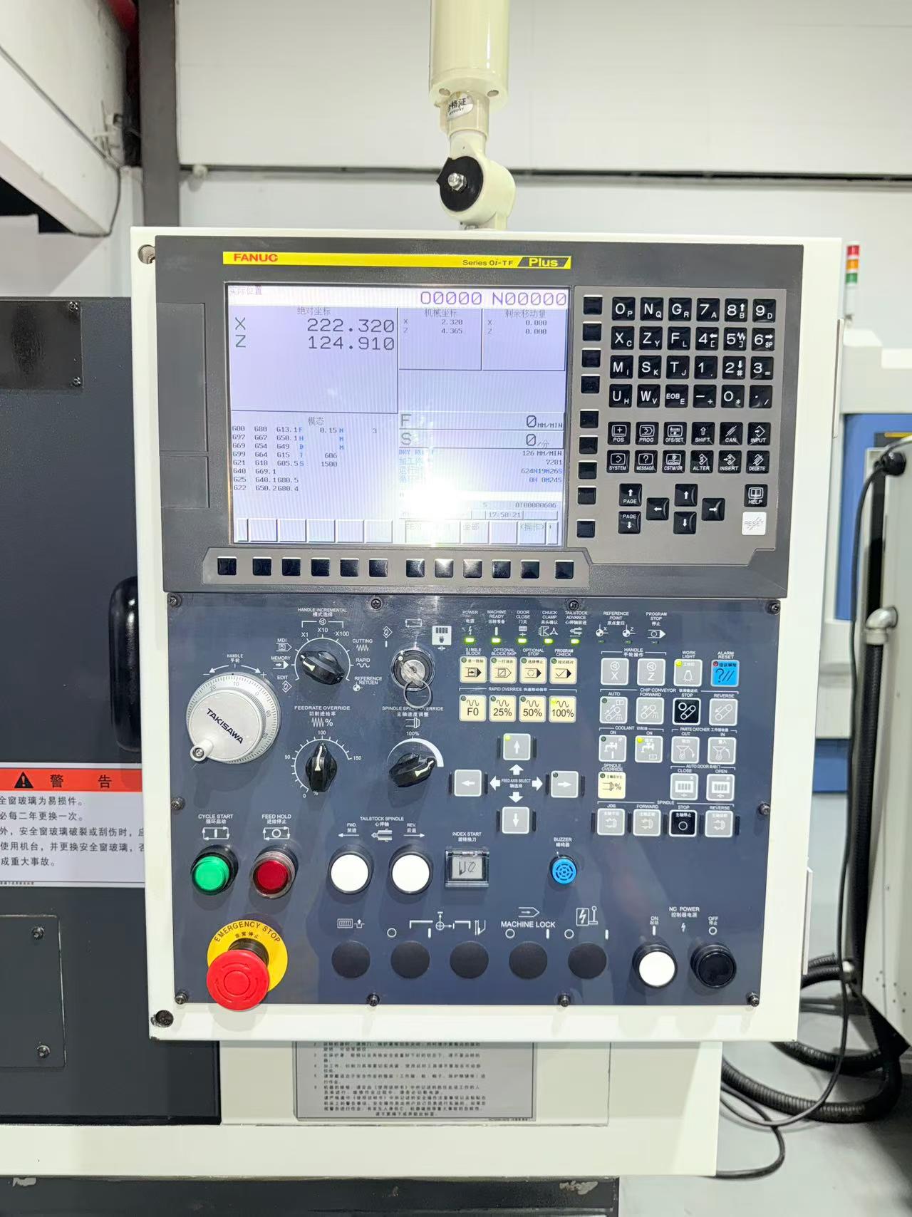 Used Takisawa CX-15 CNC Lathe with FANUC 0i-TF Plus Control photo 7