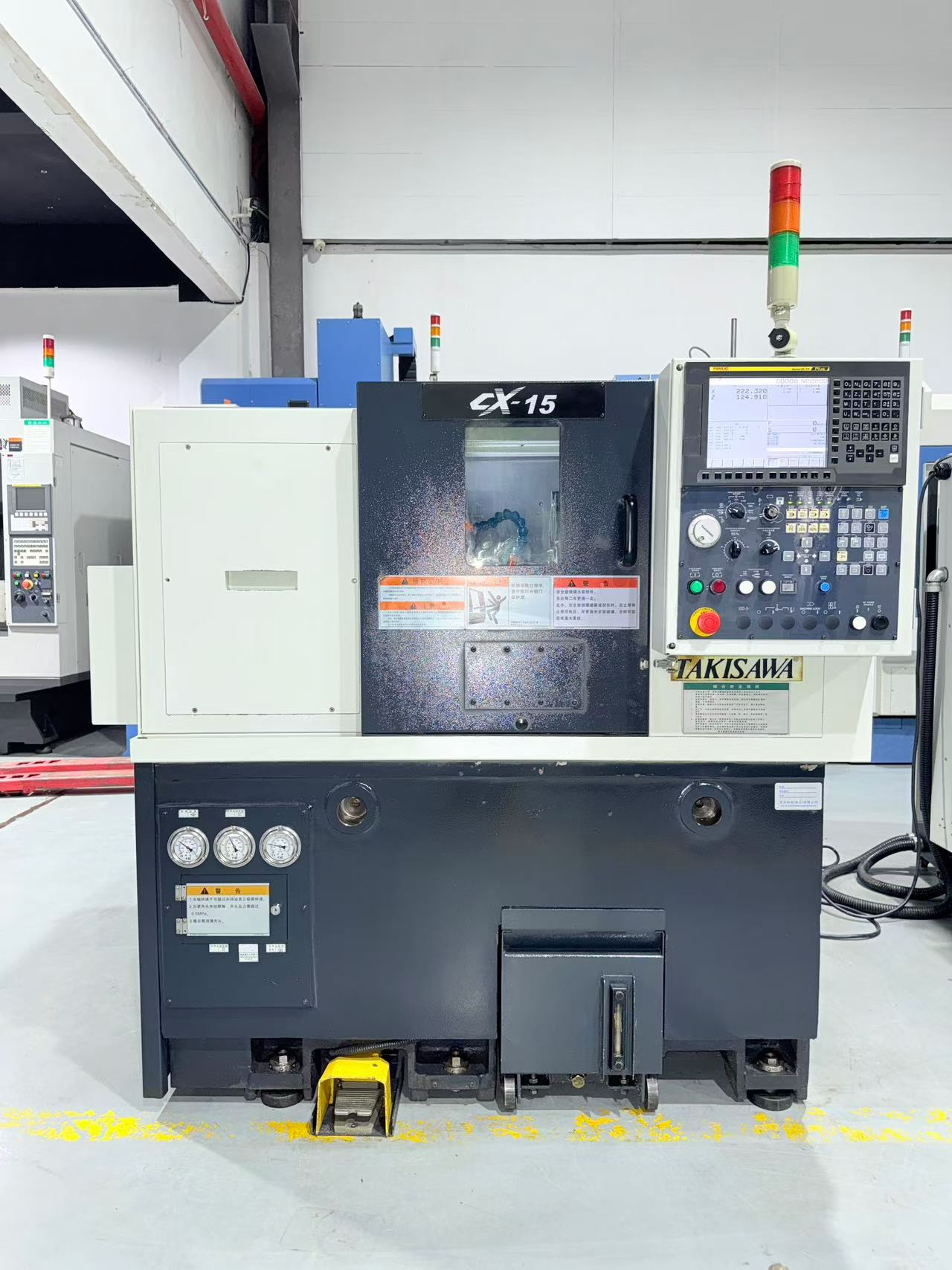 Used Takisawa CX-15 CNC Lathe with FANUC 0i-TF Plus Control photo 2