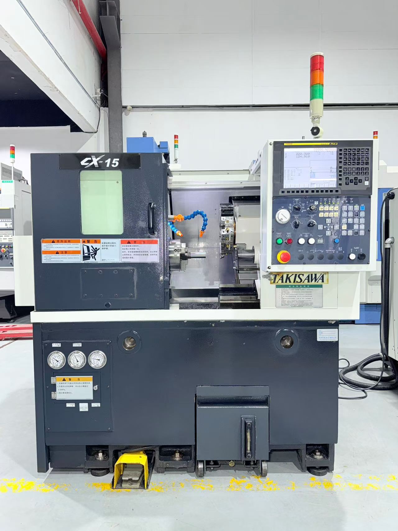 Used Takisawa CX-15 CNC Lathe with FANUC 0i-TF Plus Control photo 3