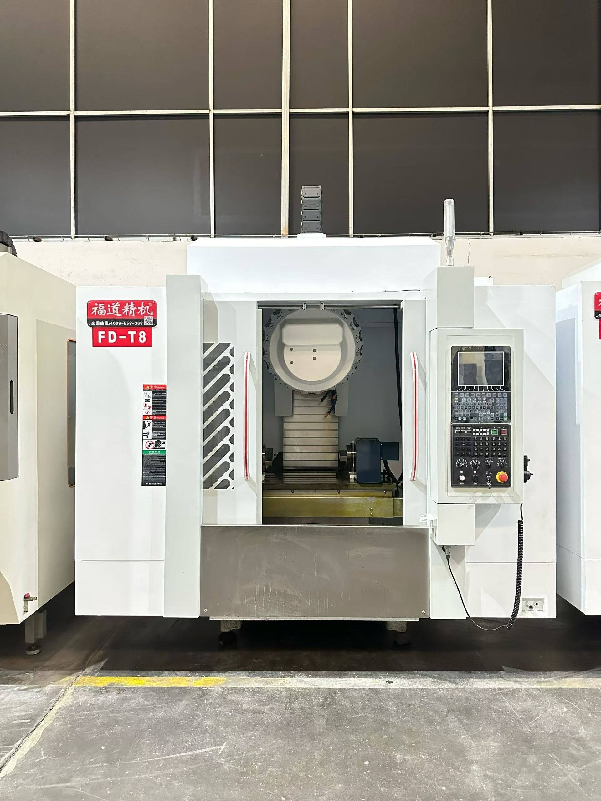 Used Fudao FD-T 8 Vertical Drilling and Tapping Center with 21-Tool Servo ATC photo 2
