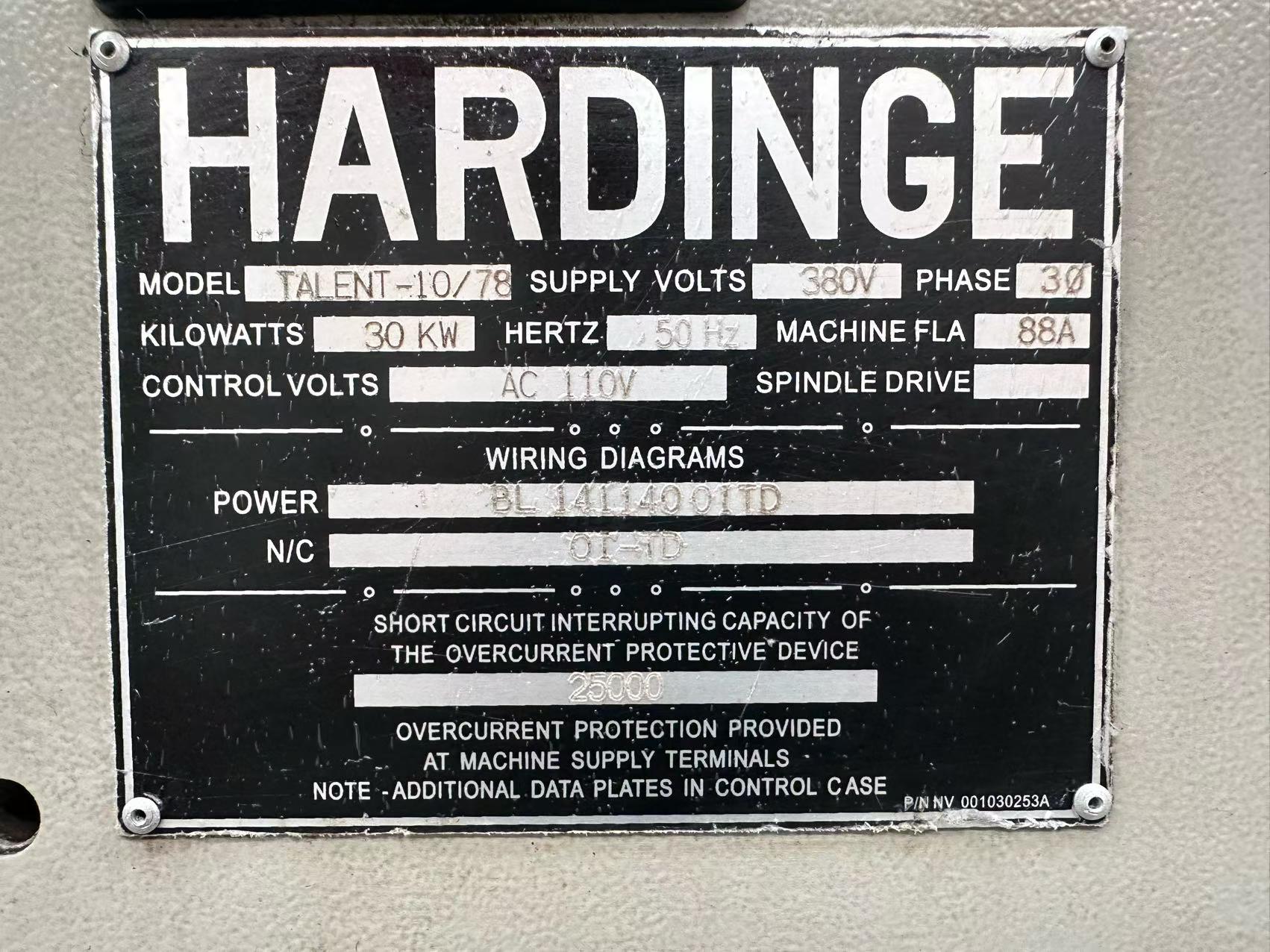 Used Hardinge TALENT-10/78 Slant-Bed CNC Lathe with FANUC 0i-TD photo 9