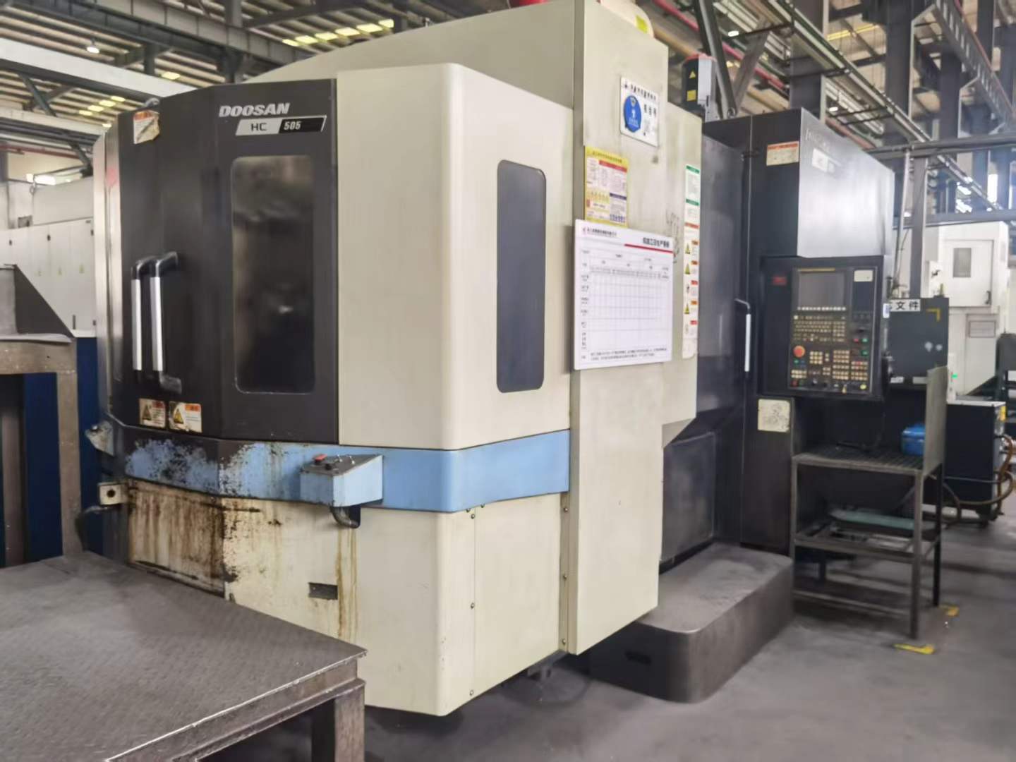 Used DN Solutions HC 505 Twin-Pallet Horizontal Machining Center with FANUC