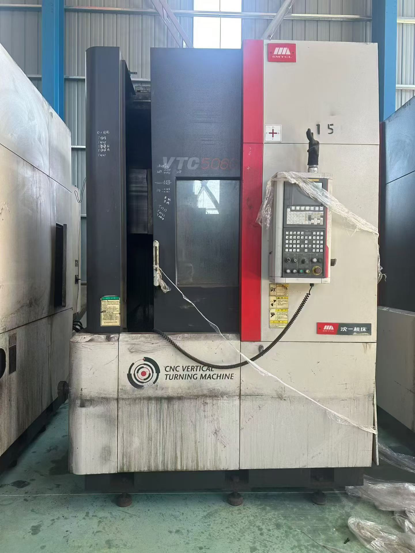Used Shenyang VTC 5060 CNC Vertical Lathe with FANUC 0i Mate-TD Control photo 2