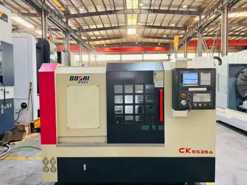 Used Baoji CK 6536 A Slant-Bed Turret-Type CNC Lathe with GSK 988