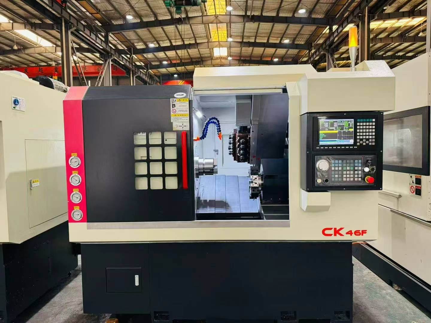 Used Baoji BOZHI CK 46 F Turn-Mill CNC Lathe with SYNTEC 22 TB photo 2