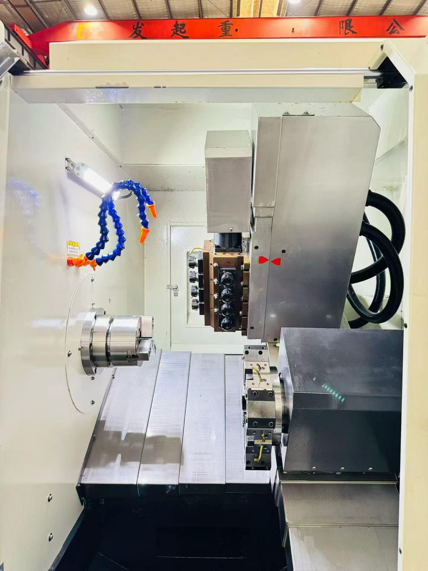 Used Baoji BOZHI CK 46 F Turn-Mill CNC Lathe with SYNTEC 22 TB photo 3
