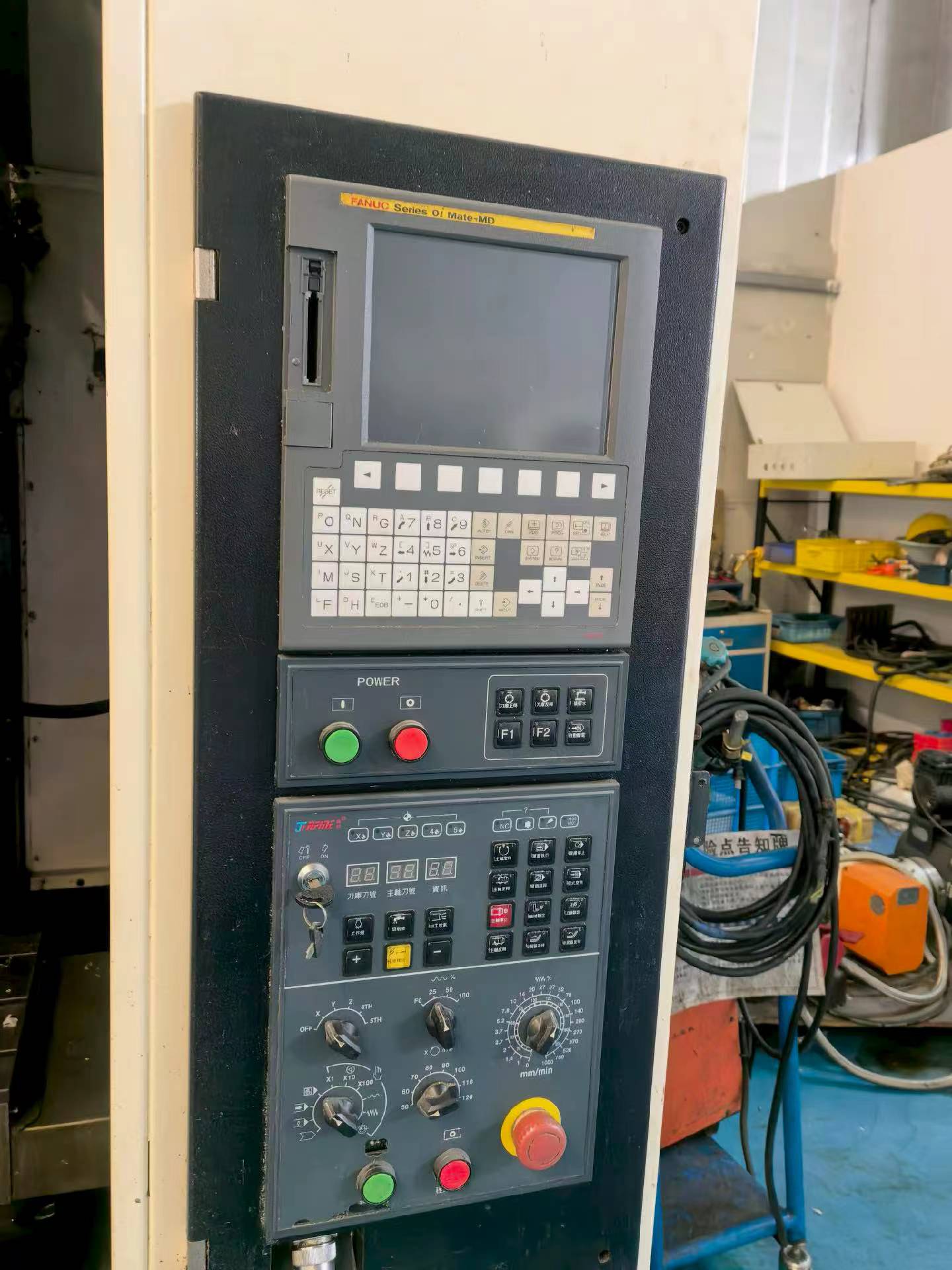 Used JiRFINE T-5 A Vertical Drilling and Tapping Center with FANUC 0i Mate-MD photo 5