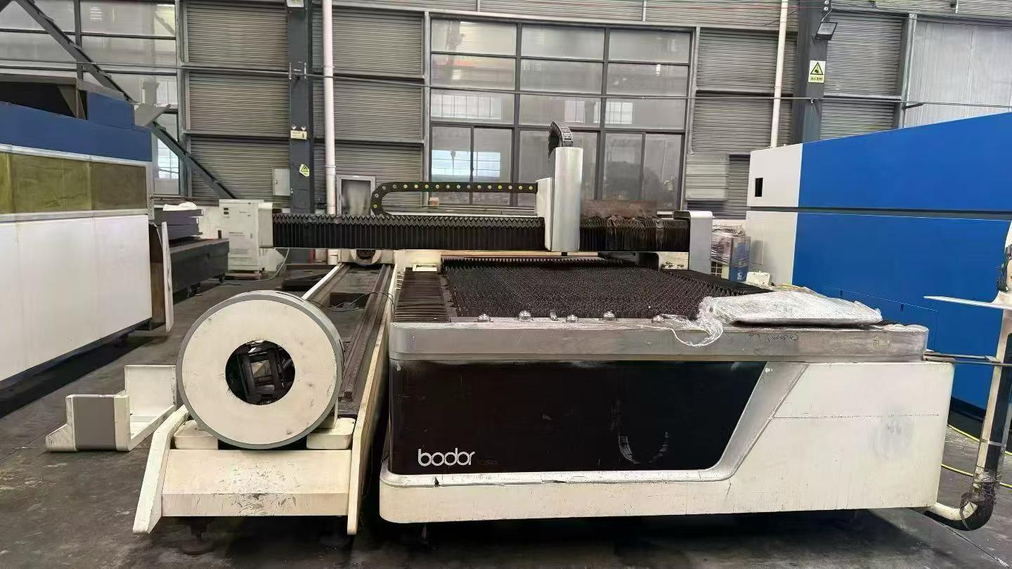 Used Bodor Plate and Tube Integrated Laser Cutting Machine, BodorPower 3000, 3015 Table, 6 m Tube