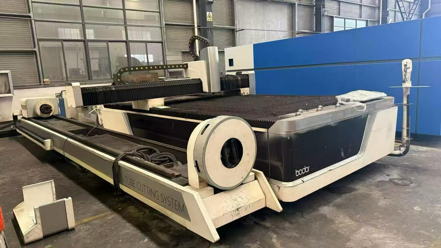 Used Bodor Plate and Tube Integrated Laser Cutting Machine, BodorPower 3000, 3015 Table, 6 m Tube photo 2