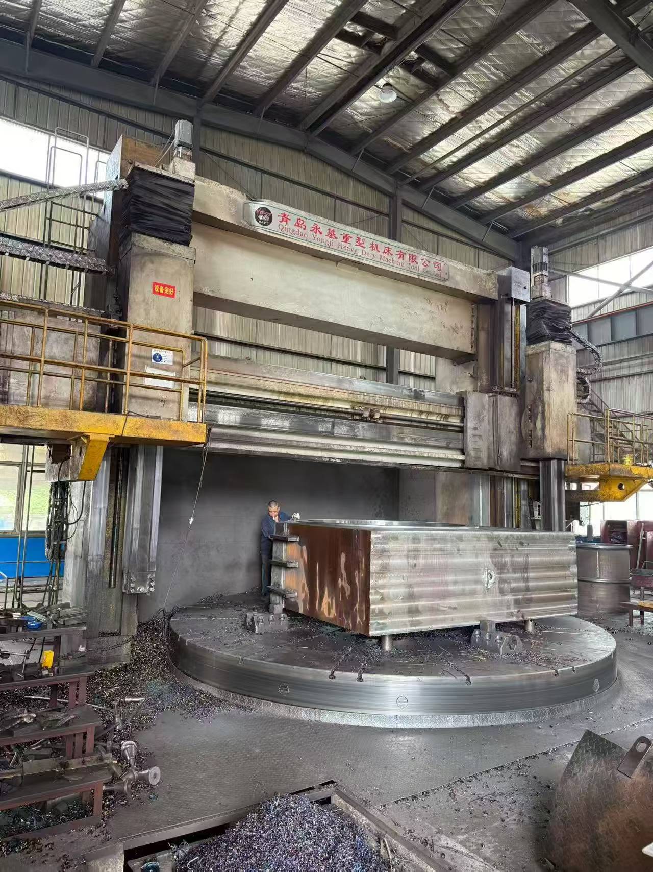 Used Qingdao Yongji CK 5263 CNC Vertical Lathe with Siemens SINUMERIK 808 D photo 2