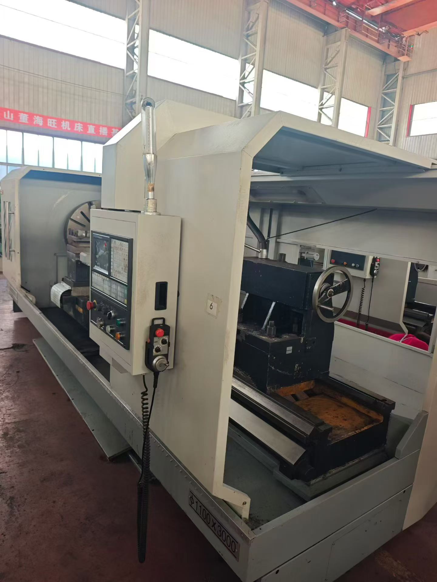 Used Weifang Jingcheng CW 61100 x 3000 CNC Horizontal Lathe with GSK Control photo 5