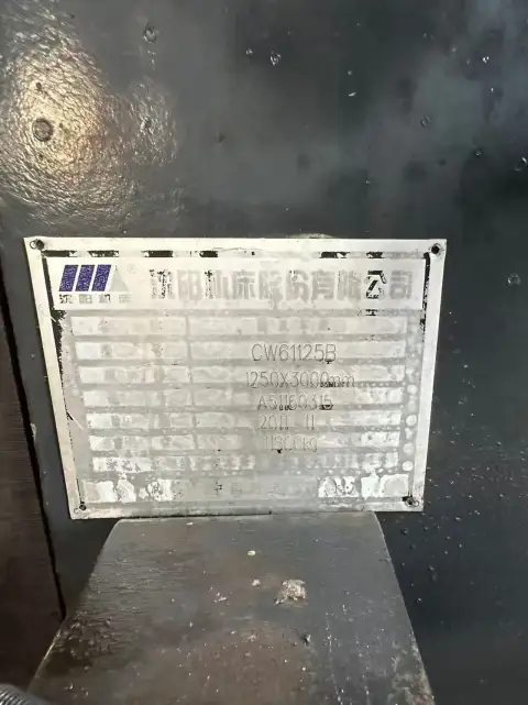 Kullanılmış Shenyang CW 61125 B Yatay Torna