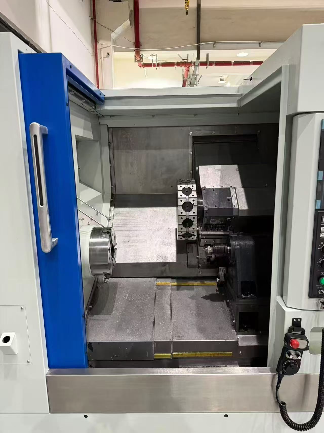 Used Anhui Zhuopu SHL 60 BC-500 Turn-Mill CNC Lathe with FANUC TF Plus, 12-Station BMT 55 Servo Live Tooling Turret photo 6
