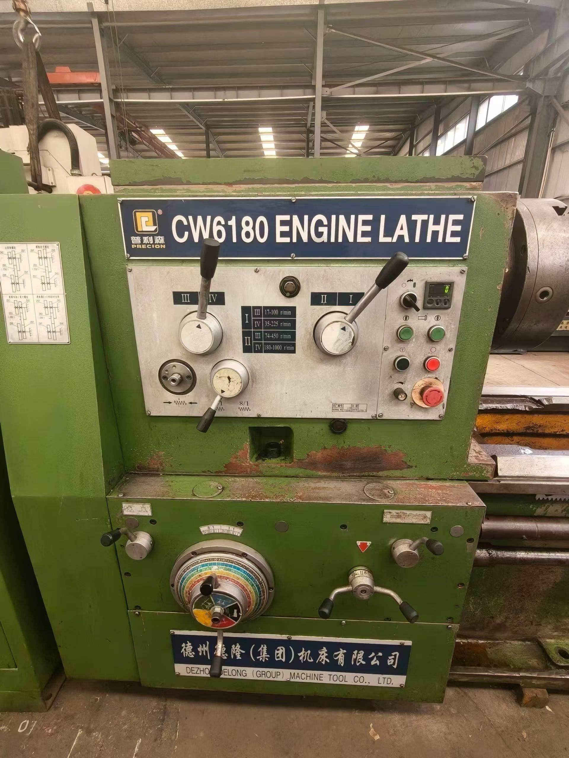 Used Dezhou Pulisen CW 6180 5000 mm Conventional Lathe photo 3