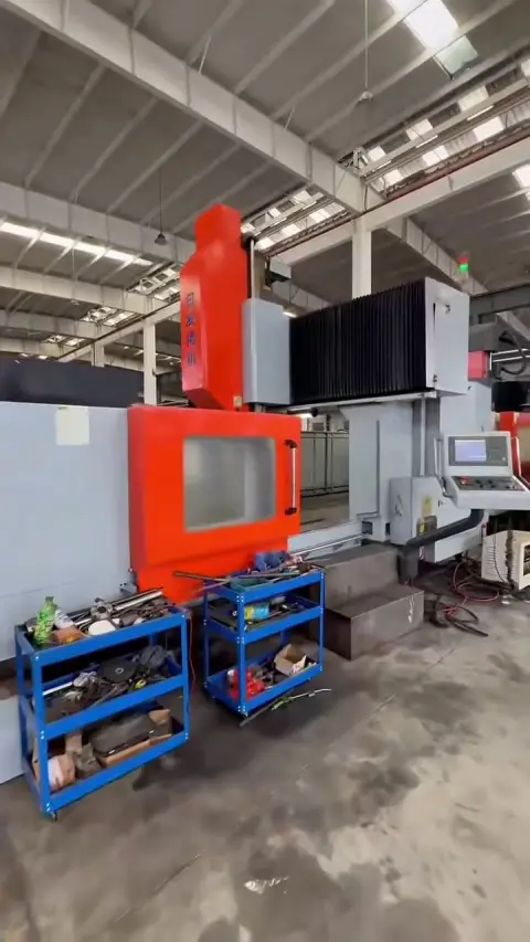 Used 2016 RIFA Vertical Machining Center with FANUC MF Control and BT50 Spindle