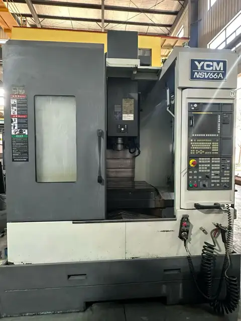 Used YCM NSV 66 A Vertical Machining Center with FANUC 200 FB High-Speed Mold Package