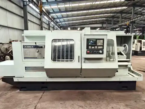 Used Dezhou Pulisen CK 6163 E CNC Horizontal Lathe