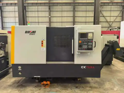 Used Baoji CK 7520 A CNC Horizontal Lathe with 8-Station Turret