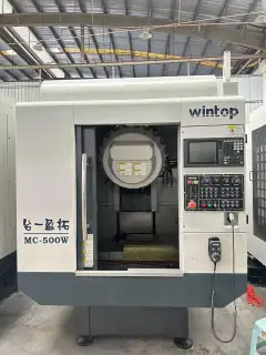 Used Wintop T 500 Vertical Drilling and Tapping Center with Mitsubishi M 80 Control photo 2
