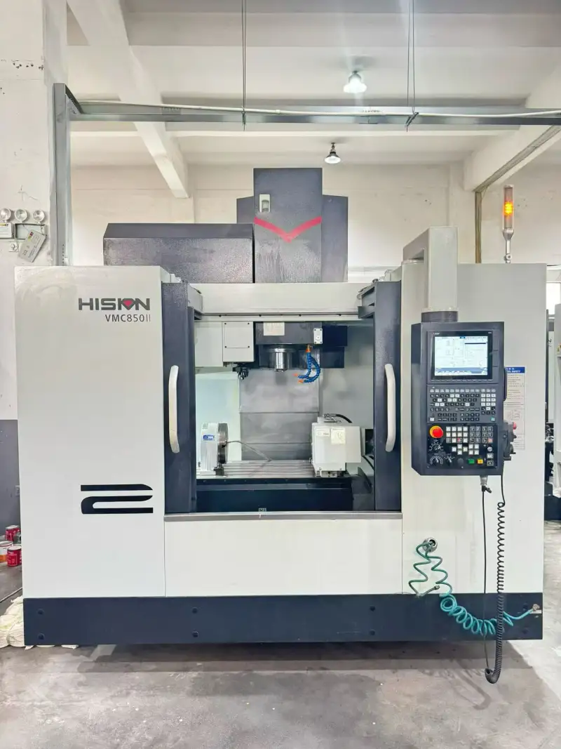 Used HISION VMC 850Ⅱ Vertical Machining Center with Mitsubishi M 80 Control and 4 th Axis photo 1