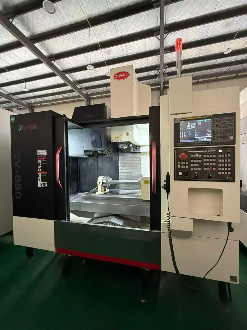 Used JiRFINE EV-850 Vertical Machining Center with FANUC 0i-MF Plus and Gutian 170 4 th Axis photo 1