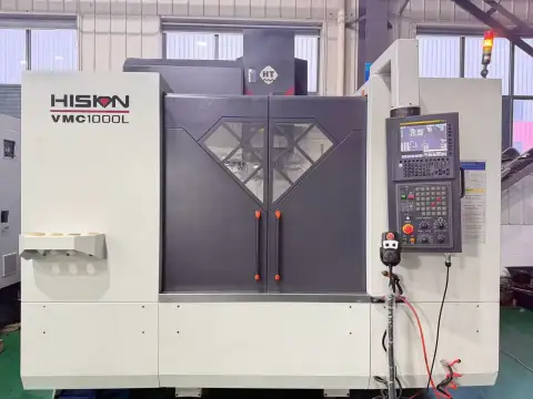 مركز تصنيع عمودي HISION VMC 1000 L مستعمل مع نظام تحكم FANUC 0i-MF Plus