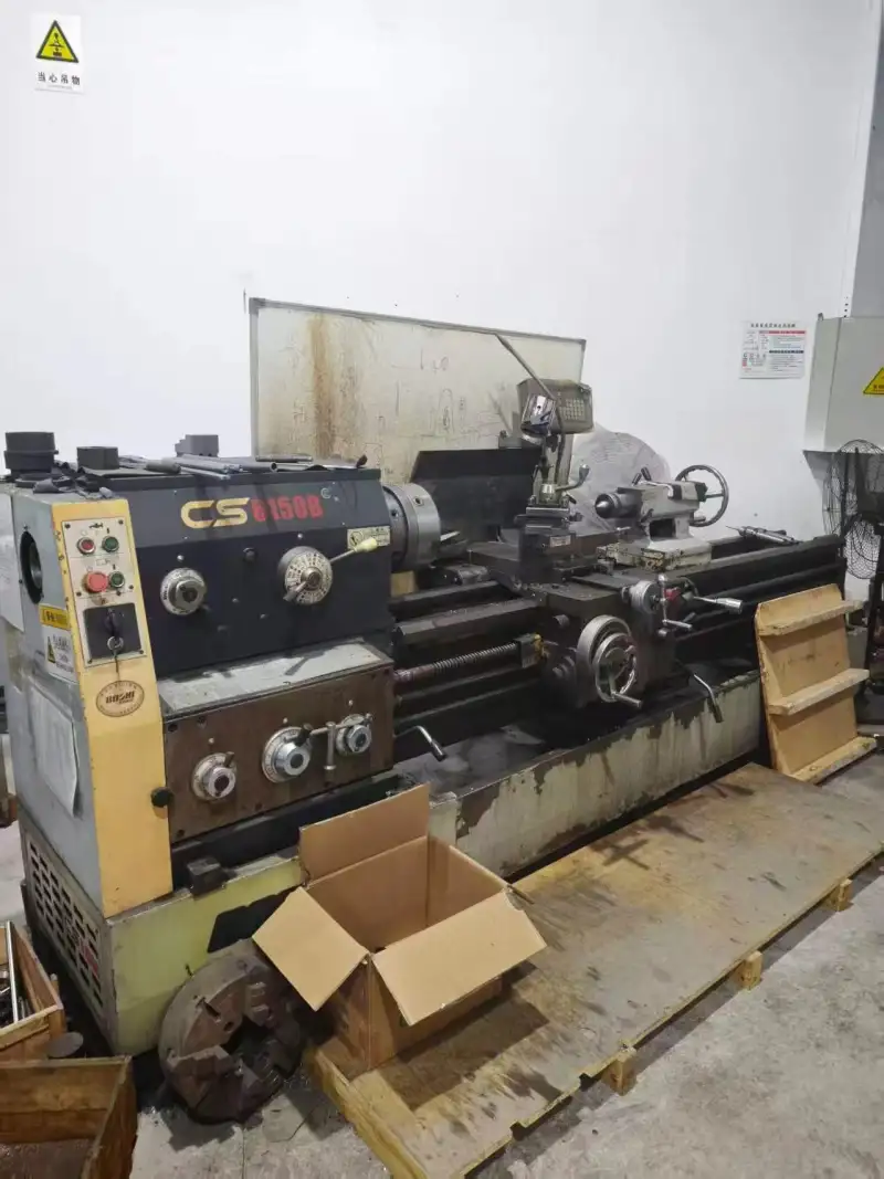 Used Baoji CS 6150 B Conventional Lathe with Large Spindle Bore photo 1