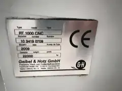 Used Geibel & Hotz RT 1000 CNC Vertical Compound Grinding Machine photo 4