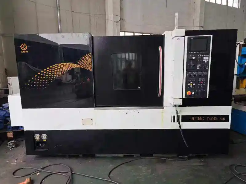 Used Zhengbo T 60 D-750 Slant-Bed CNC Lathe with Mitsubishi E 80 photo 1