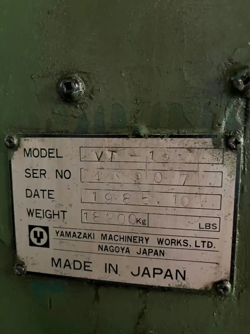 Used Mazak VT-10 1.6 m CNC Vertical Lathe photo 1