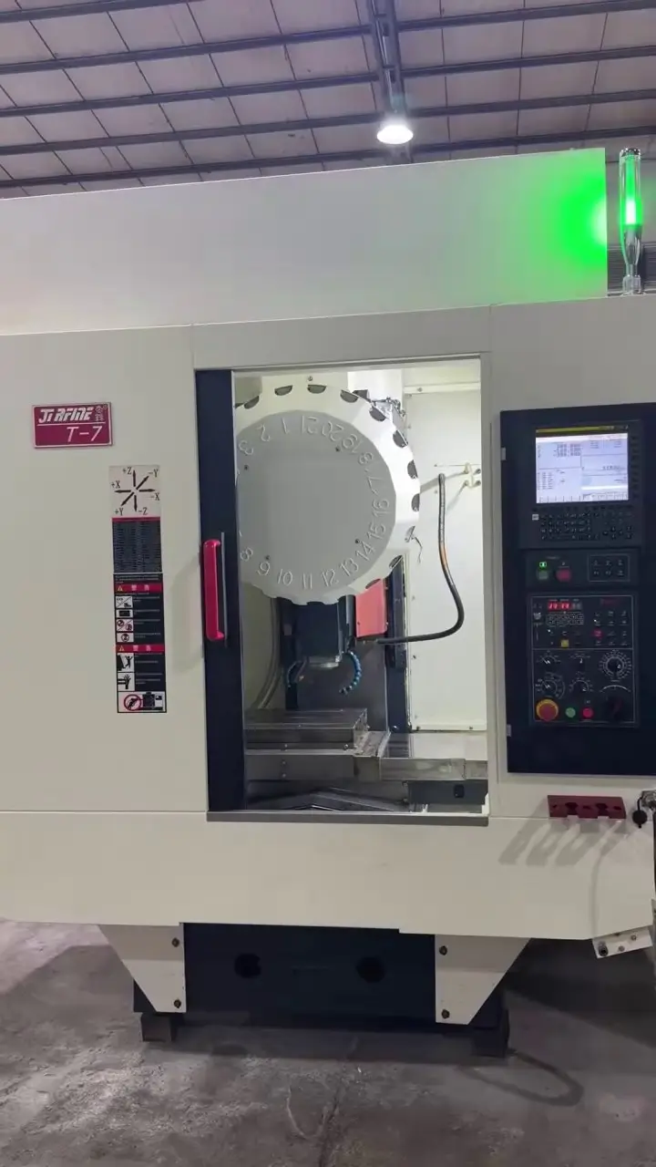 Used JiRFINE T-7 Vertical Machining Center with 21-Tool Disc Magazine photo 1