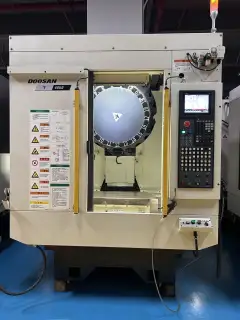 Used DN Solutions T 4050 Vertical Drilling and Tapping Center with Mitsubishi M 80 Control photo 2