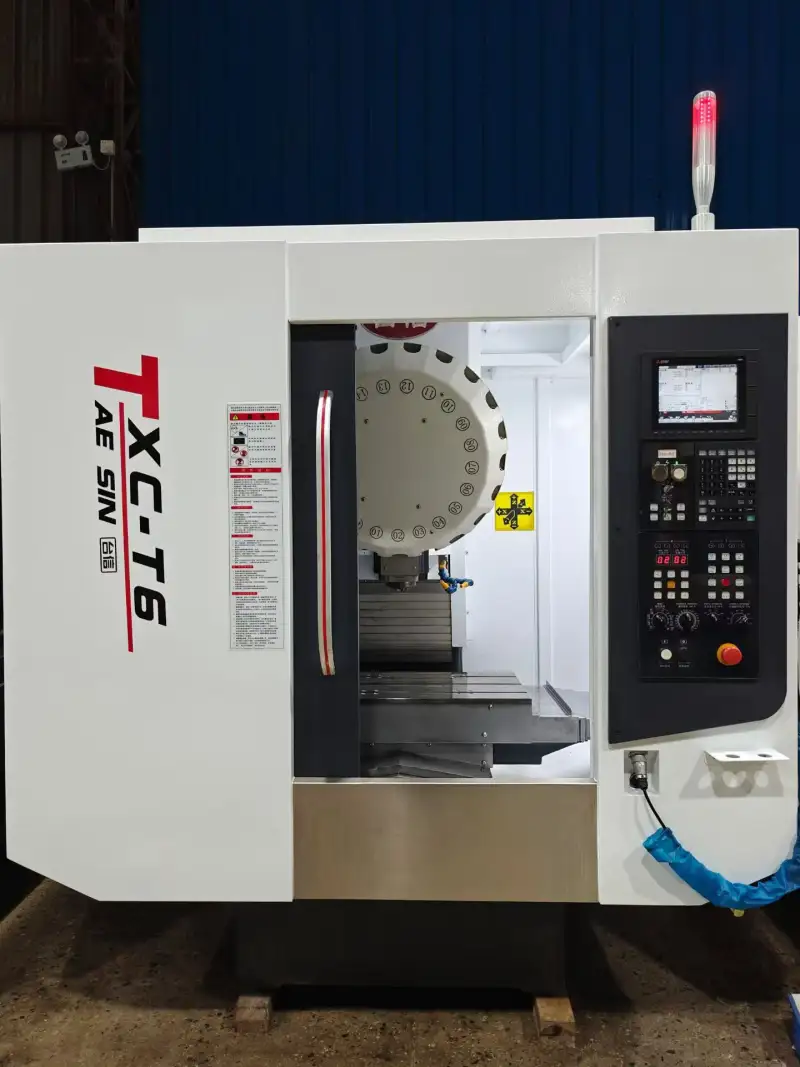 Used Taixin TXC-T 6 Vertical Drilling and Tapping Center with Mitsubishi M 80 photo 1