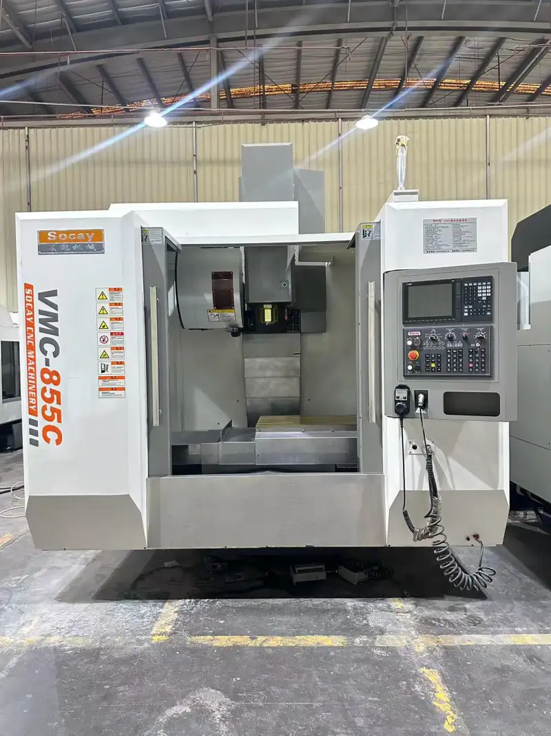 Used Socay VMC-855 C Vertical Machining Center with Mitsubishi M 80 Control photo 1