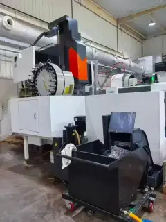 Used 2013 Gantry Machining Center with FANUC 0i-MF Plus Control, BT50 Spindle and 24-Tool Magazine photo 4