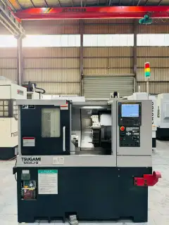 Used Tsugami M 08 J-II Turret-Type CNC Horizontal Lathe with FANUC 0i-TF Plus photo 2