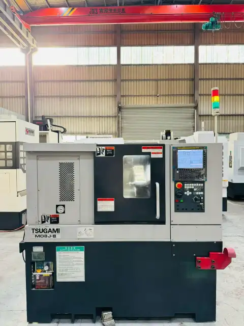 Torno CNC horizontal de torreta Tsugami M 08 J-II usado con FANUC 0i-TF Plus