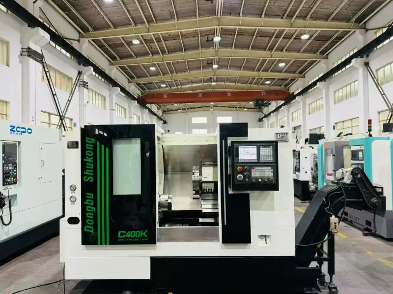 Used Dongbu Shukong C 400 K Slant-Bed Turret CNC Lathe with GSK 988 TA photo 1