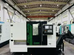 Used Dongbu Shukong C 400 K Slant-Bed Turret CNC Lathe with GSK 988 TA photo 2