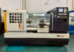 Used Baoji SK 50 P CNC Horizontal Lathe with KND K 1000 TI Control photo 1