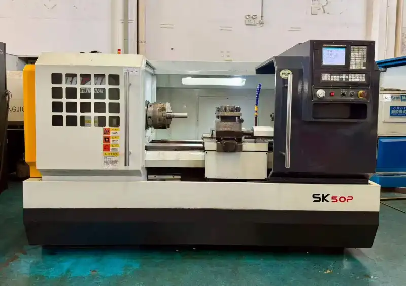 Used Baoji SK 50 P CNC Horizontal Lathe with KND K 1000 TI Control photo 1