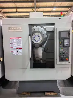 Used Hyundai WIA VX 380 Ti Vertical Drilling and Tapping Center with Mitsubishi M 70 Control photo 2