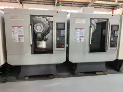 Used Hyundai WIA VX 380 Ti Vertical Drilling and Tapping Center with Mitsubishi M 70 Control photo 1