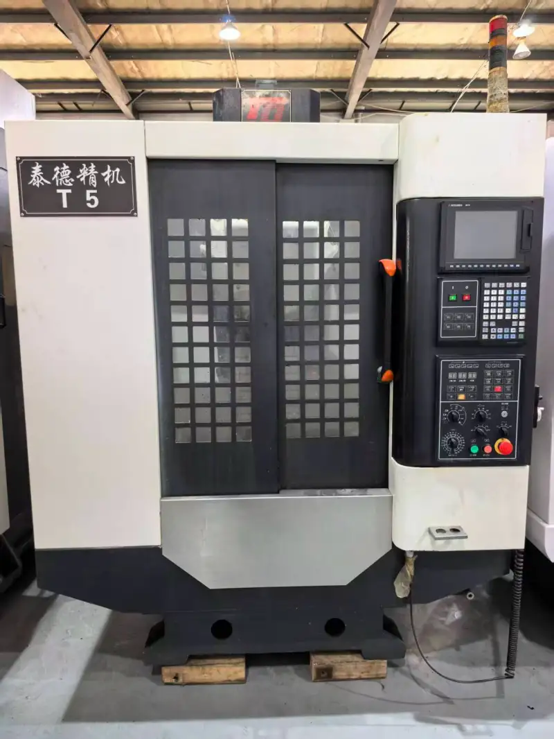 Used Taide T 5 CNC Drilling and Tapping Center with Mitsubishi M 70 Control photo 1