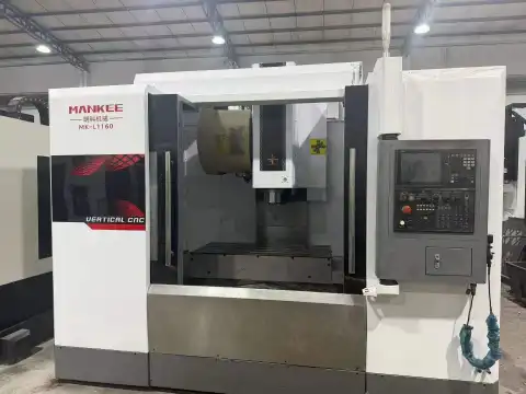 เครื่องแมชชีนนิ่งเซ็นเตอร์แนวตั้ง MANKEE MK-L 1160 มือสอง พร้อมระบบควบคุม Mitsubishi M 80